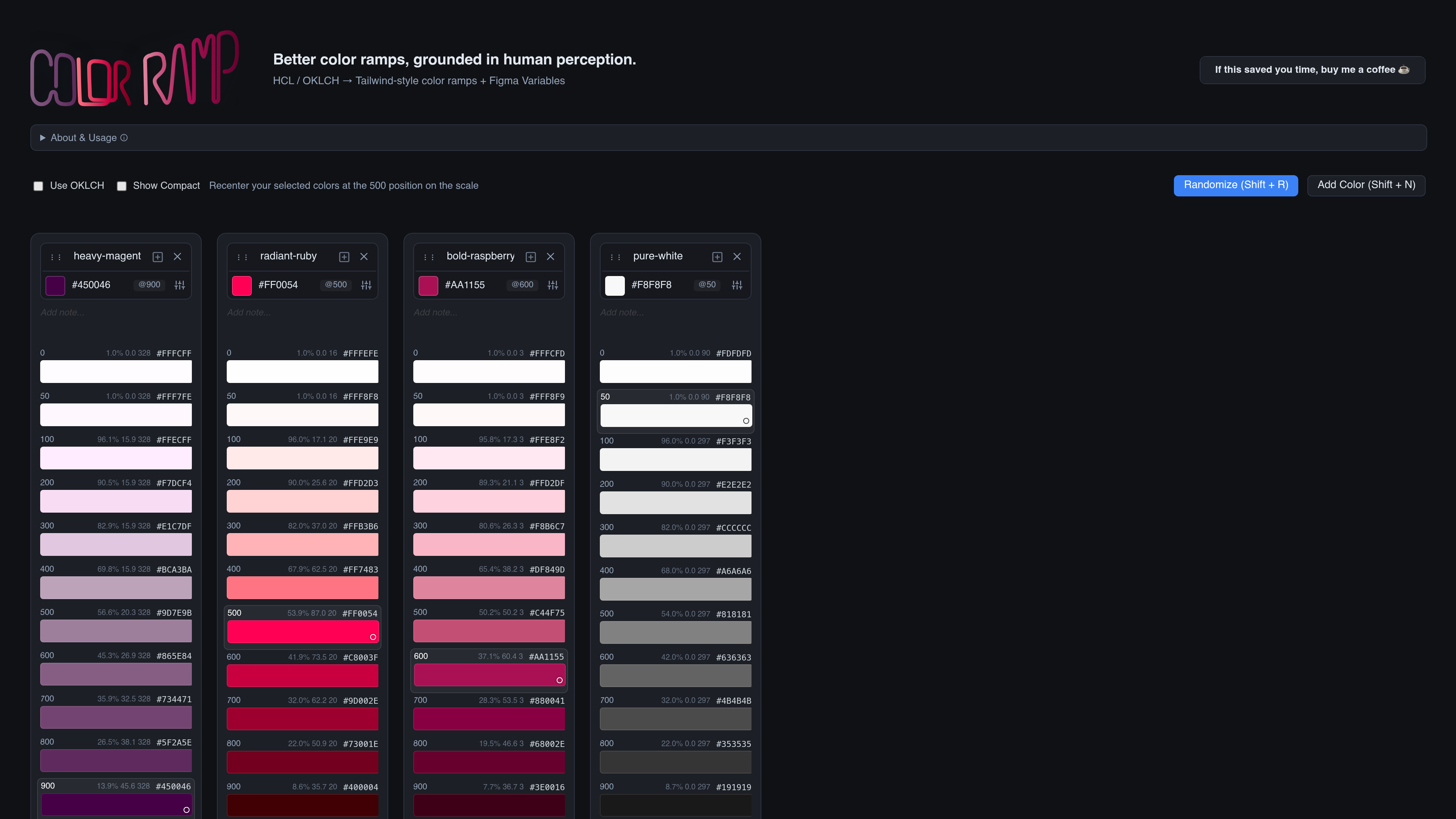 ColorRamp UI